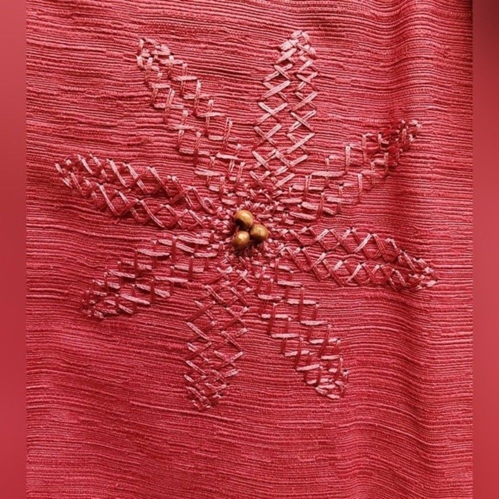 Vintage Alfred Dunner 100% Silk Beaded Embroidered Top Size 12 - Picture 5 of 7